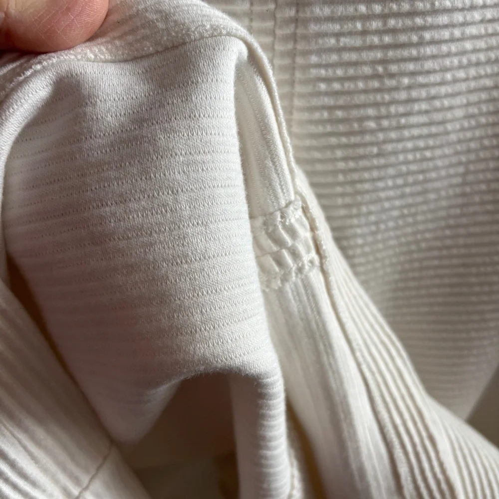 Vineyard Vines Ottoman Textured Ribbed Ivory Shift Dress M Short Sleeves - Picture 10 of 11